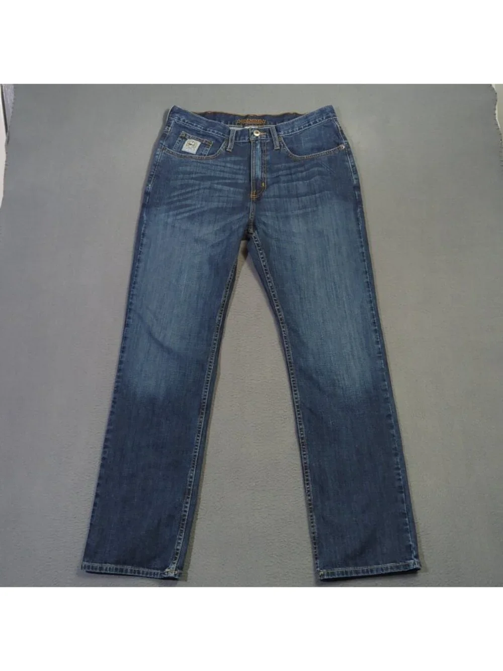 Cinch Jeans Men's 33x32 Blue Western Denim Silver Label Slim Straight Cowboy